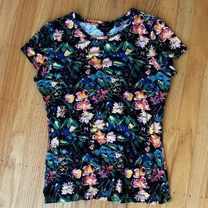 Ted Baker Floral Short Sleeve Tee - Multicolor